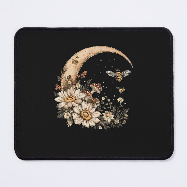 Item preview, Moon Flower Botanical Mushroom Bee designed and sold by ArleneJene.
