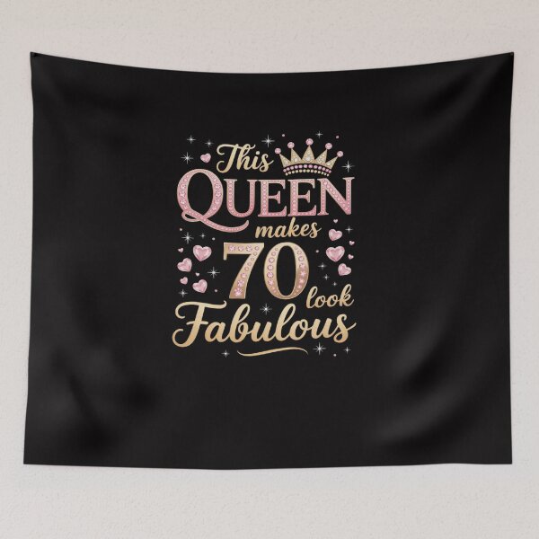 Item preview, This Queen Makes 70 Look Fabulous 70th Birthday Queen B-day designed and sold by Viepenny.