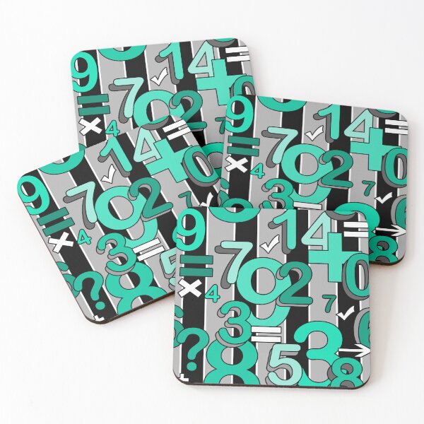 Item preview, Fun colorful arithmetic math bright retro pattern  designed and sold by fuzzyfox.