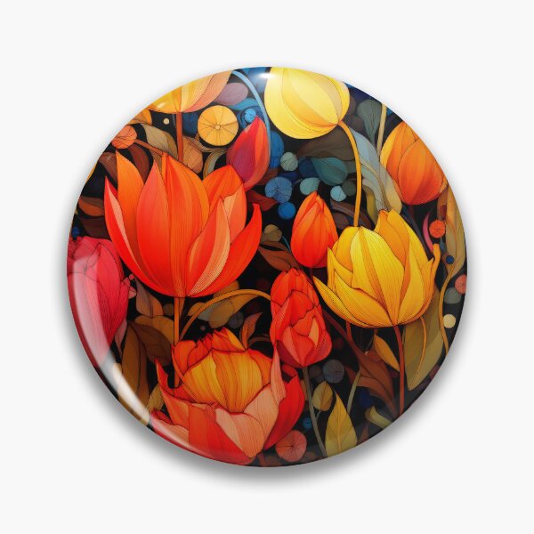 Item preview, Fantasy Fairytale Flowers Art In Vibrant Spring Colors designed and sold by DEC02.