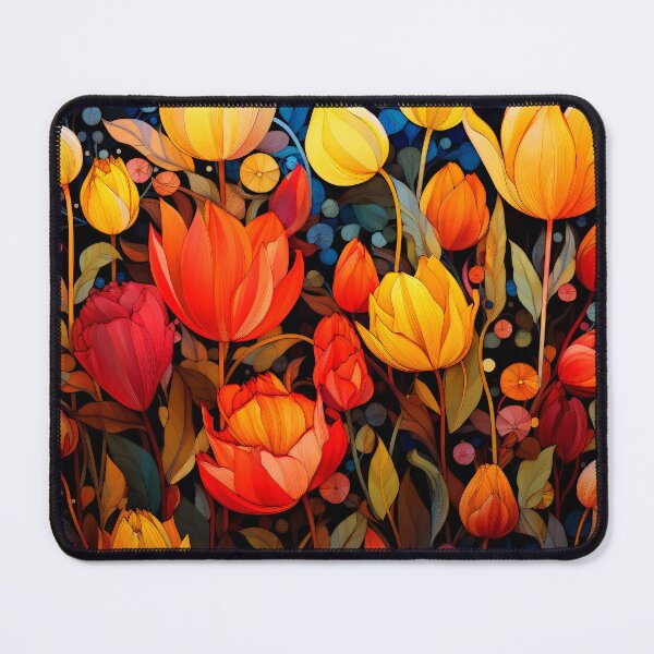 Item preview, Fantasy Fairytale Flowers Art In Vibrant Spring Colors designed and sold by DEC02.