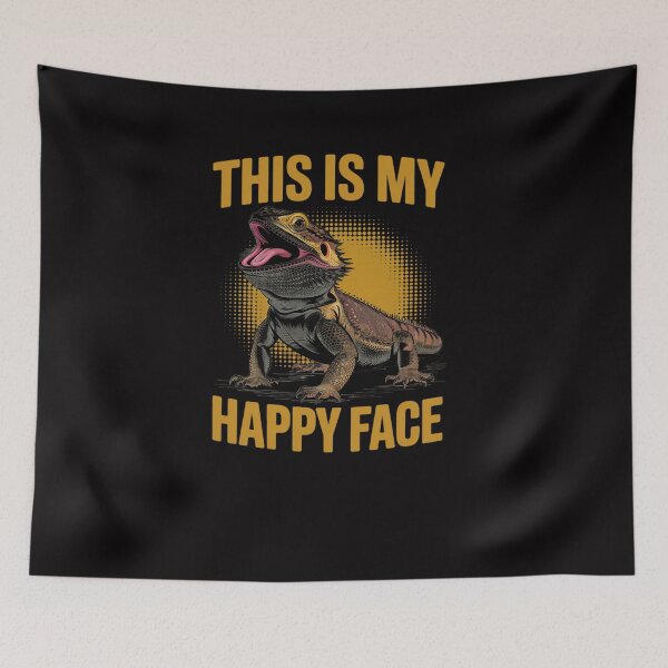 Item preview, This Is My Happy Face Bearded Dragon Gift Girls Kids designed and sold by Viepenny.