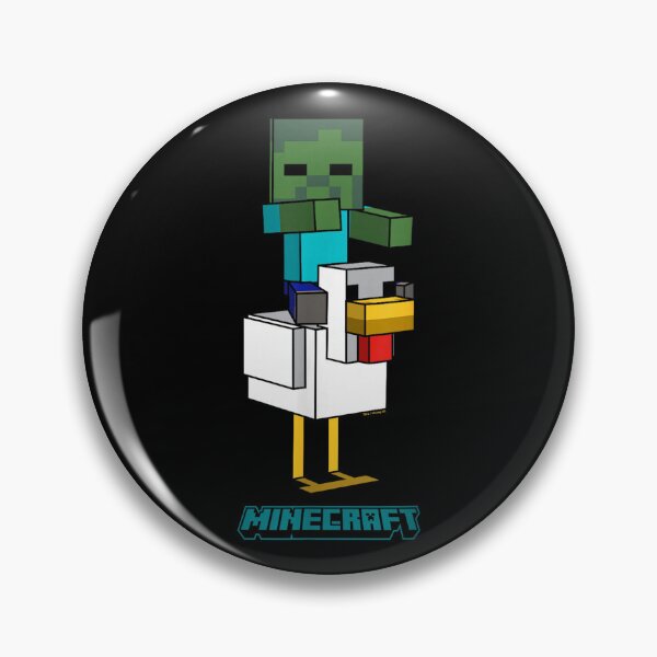 Item preview, Minecraft Chicken Jockey – Blocky Pixel Creature Rider Art designed and sold by mautinzreqatz.