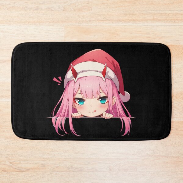 Item preview, Zero Two Darling Franxx Chibi Christmas Anime Girl Festive Holiday Peeker designed and sold by CarlosBender.