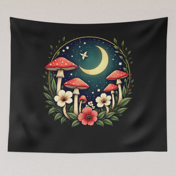 Item preview, Botanical Moon Mushrooms Gardening designed and sold by ArleneJene.