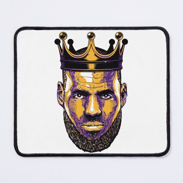 Item preview, King James Basketball Legend Portrait - Purple and Gold designed and sold by lojadpop.