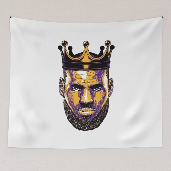 Item preview, King James Basketball Legend Portrait - Purple and Gold designed and sold by lojadpop.