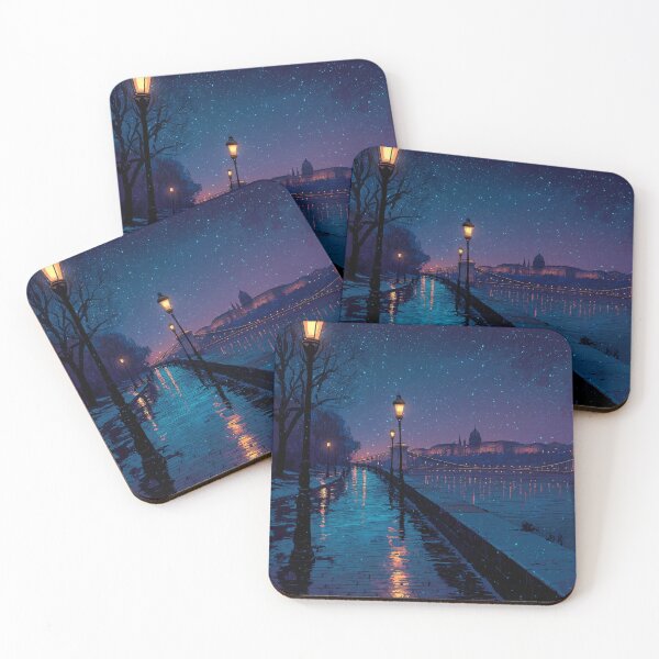 Item preview, Starlight Over the Danube designed and sold by ArgentoArt.