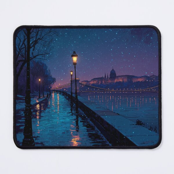 Item preview, Starlight Over the Danube designed and sold by ArgentoArt.