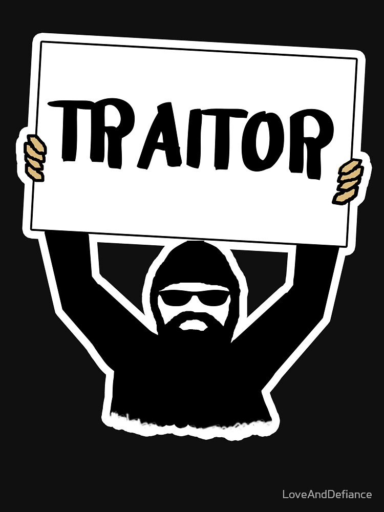 "TRAITOR Sign " Lightweight Hoodie For Sale By LoveAndDefiance | Redbubble