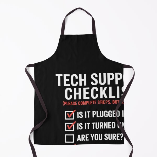 Item preview, Tech Support Checklist - Funny Sysadmin Helpdesk Humor designed and sold by Bstilablhot.