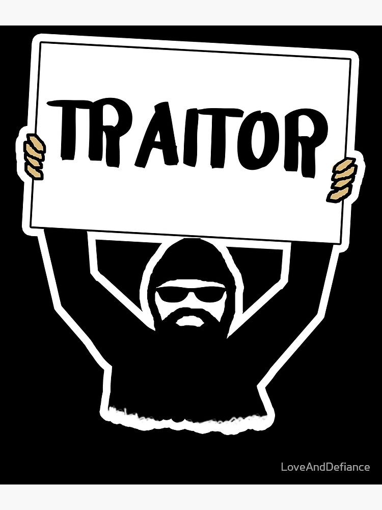 TRAITOR Sign | Postcard