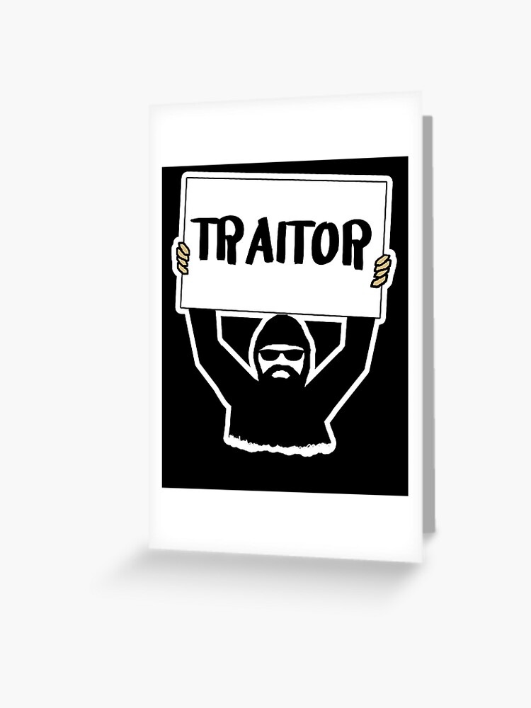 TRAITOR Sign | Postcard