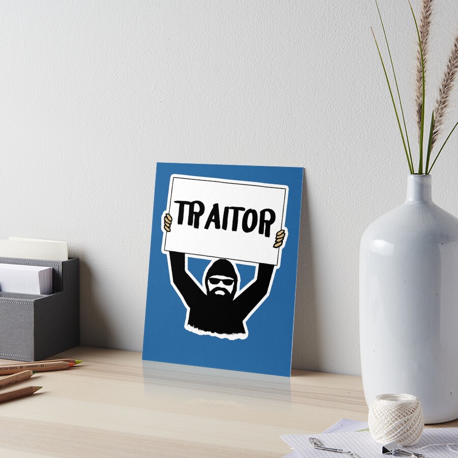 TRAITOR Sign | Postcard