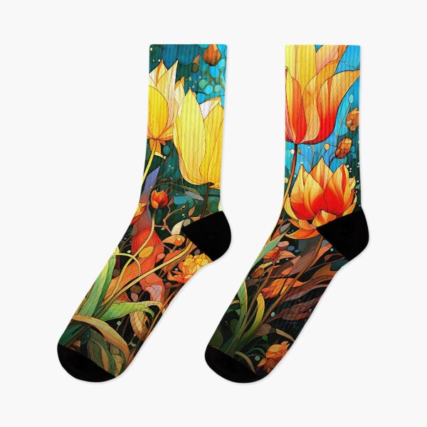 Item preview, Fantasy Floral Garden With Yellow And Red Flowers designed and sold by DEC02.