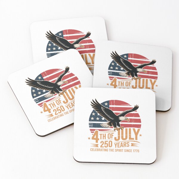 Item preview, 4th of July 250 Years – Bald Eagle Vintage Patriotic Design designed and sold by PrintMastery.