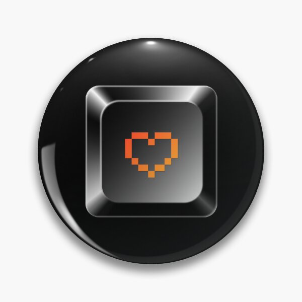 Item preview, Transparent Key – Pixel Heart designed and sold by Gleamly.