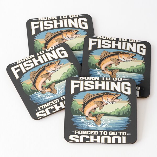Item preview, Teen Boys Fishing Shirt Forced To Go To School Bass Fish designed and sold by Bstilablhot.