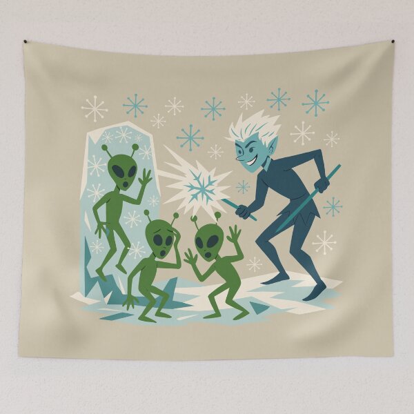 Item preview, Jack Frost Versus Aliens designed and sold by Ghost on Toast.