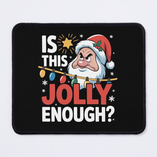 Item preview, Is This Jolly Enough Grumpy Elf Pajama Christmas Lights designed and sold by VasilisLamArt.