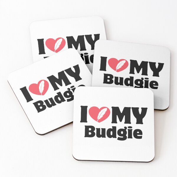 Item preview, Heart Icon Simple Typography I Love My Budgie designed and sold by LoviqueLab.
