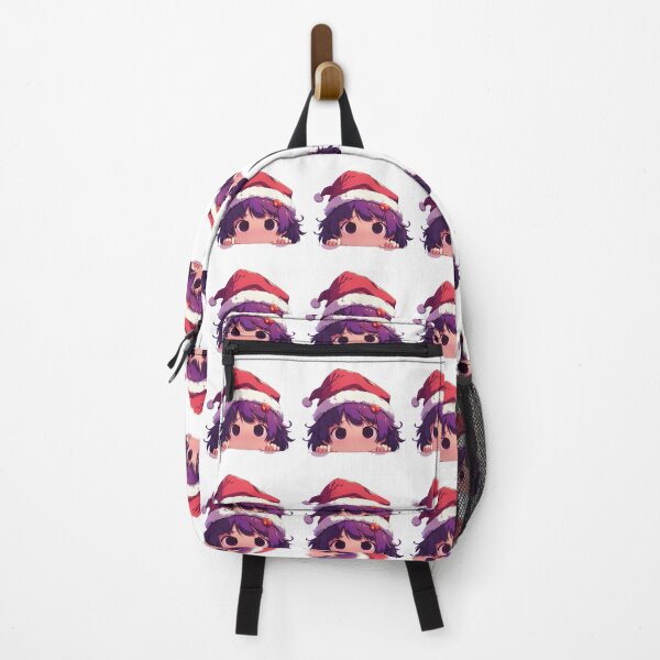 Item preview, Hitagi Senjougahara Bakemonogatari Anime Girl Waifu Chibi Kawaii Christmas Peeker Cute Holiday designed and sold by thedarvills.