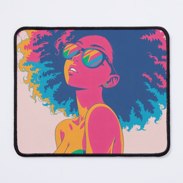 Item preview, Neon Afro Vibes – Retro Pop Art Girl designed and sold by KiraChie.