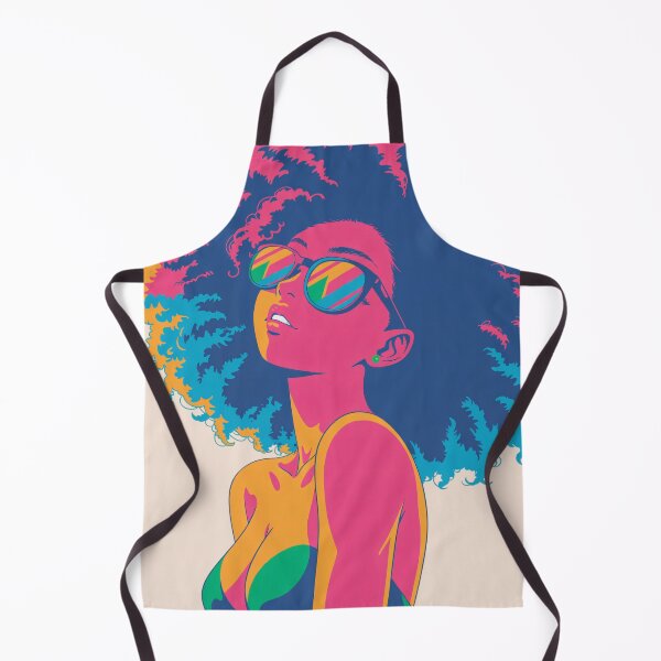 Item preview, Neon Afro Vibes – Retro Pop Art Girl designed and sold by KiraChie.
