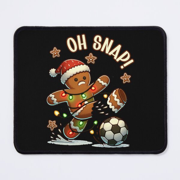 Item preview, Oh Snap Gingerbreadman Christmas Soccer Funny Holiday designed and sold by BlacockIzaac.