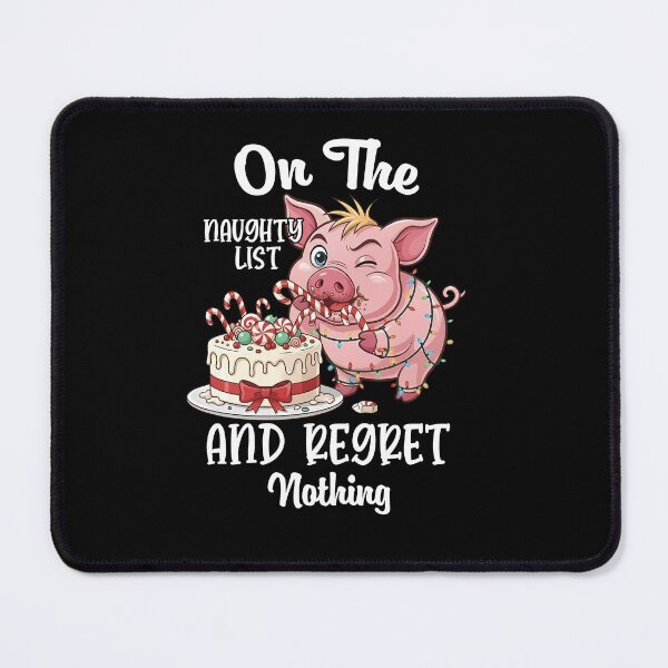 Item preview, Funny Christmas Pig Naughty List T-Shirt designed and sold by LashondaGreen89.