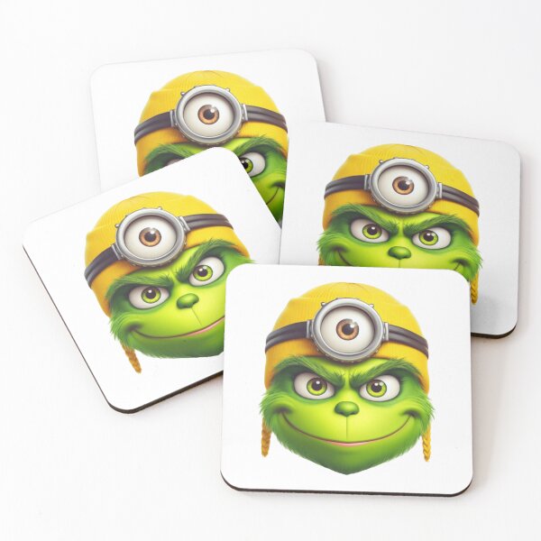 Item preview, Grinch Cosplay Mashup – Cute Green Character in Yellow Beanie Art designed and sold by Wendy Darion.