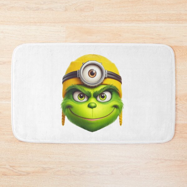 Item preview, Grinch Cosplay Mashup – Cute Green Character in Yellow Beanie Art designed and sold by Wendy Darion.