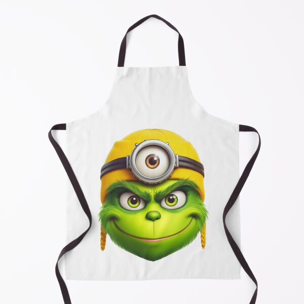 Item preview, Grinch Cosplay Mashup – Cute Green Character in Yellow Beanie Art designed and sold by Wendy Darion.