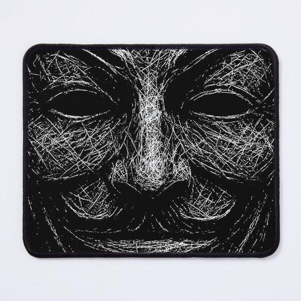 Item preview, Scratch Art Masked Face – Dark Grunge Hacker Aesthetic designed and sold by Mortisigil.
