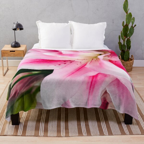 Item preview, Elegant Pink Star Lily Flowers Sophisticated Close-Up  designed and sold by DEC02.