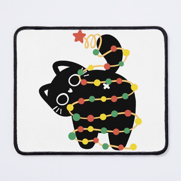 Item preview, Black Cat Butt Christmas Lights Holiday designed and sold by MyVioletSkies.