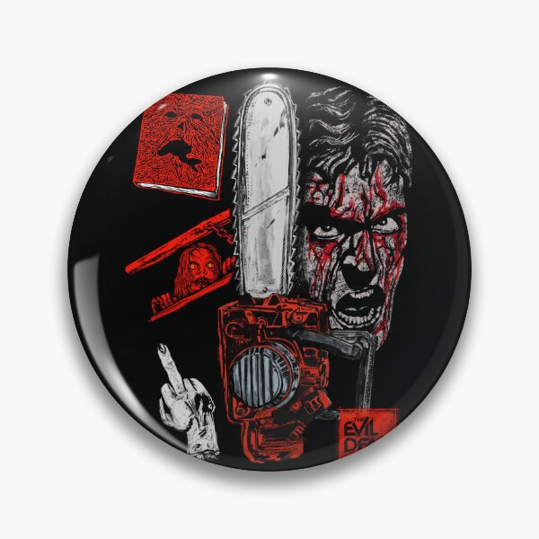 Item preview, Evil Dead "Groovy" Ash Williams - Chainsaw, Necronomicon & Deadite Horror Art designed and sold by trentnin.