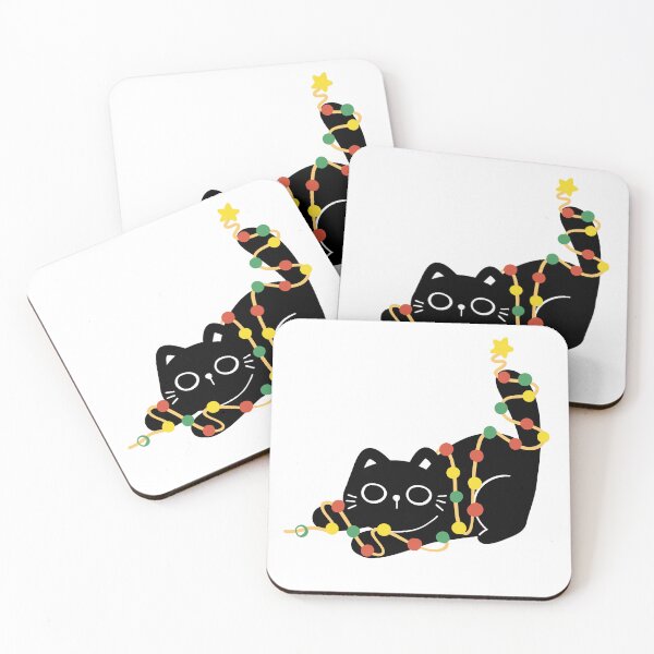 Item preview, Cheeky Black Cat Butt Christmas Lights Holiday  designed and sold by MyVioletSkies.