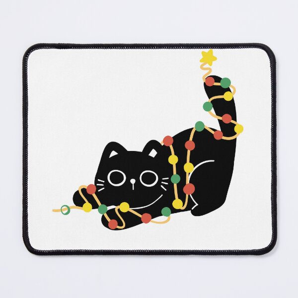 Item preview, Cheeky Black Cat Butt Christmas Lights Holiday designed and sold by MyVioletSkies.