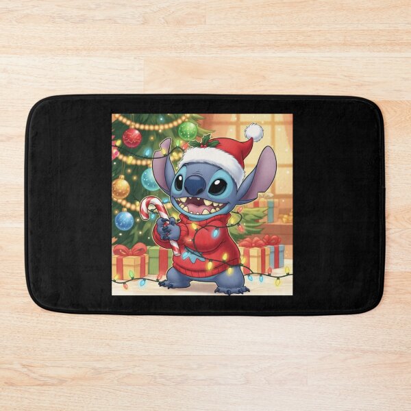 Item preview, Stitch Christmas Candy Cane Cute Holiday Lights Art designed and sold by Emilia Maurice.