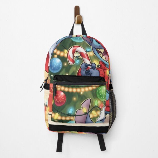Item preview, Stitch Christmas Candy Cane Cute Holiday Lights Art designed and sold by Emilia Maurice.