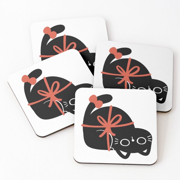 Item preview, Black Cat Christmas present Holiday  designed and sold by MyVioletSkies.