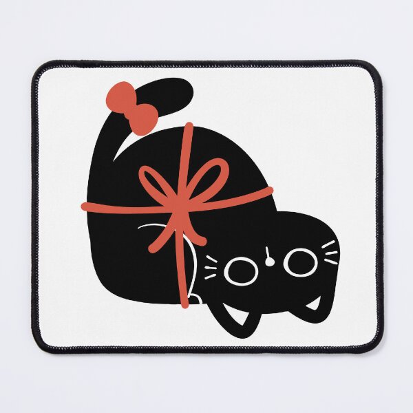 Item preview, Black Cat Christmas present Holiday designed and sold by MyVioletSkies.