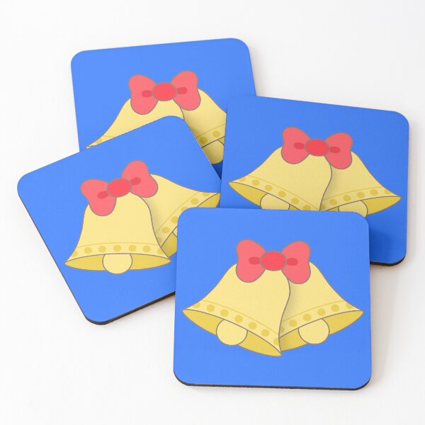 Item preview, Festive christmas bell ornaments with red bow designed and sold by nuchz.