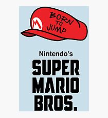 Super Mario Bros. Born to Jump Photographic Print