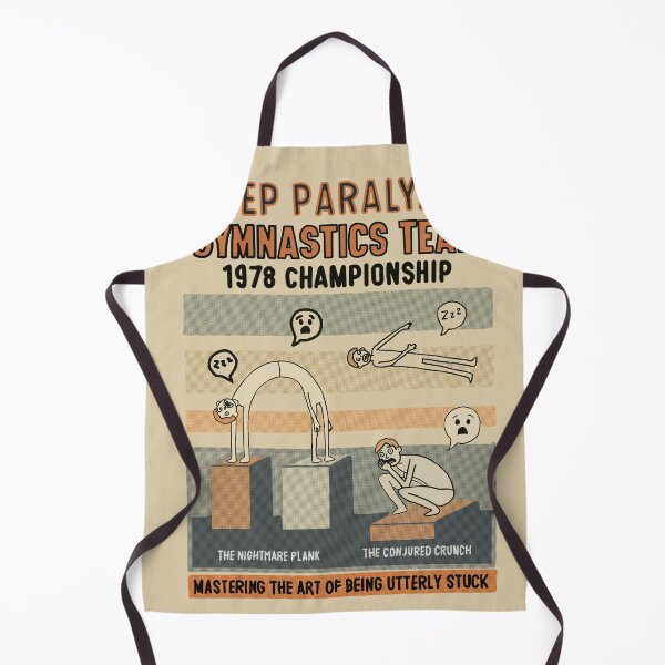 Item preview, Sleep Paralysis Gymnastics Team – Retro Absurd Humor Championship Design designed and sold by Popstudio85.