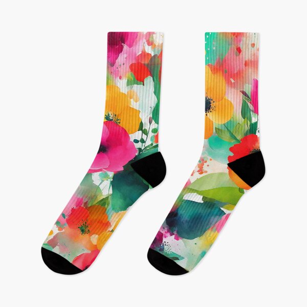 Item preview, Vibrant Pink And Yellow Abstract Floral With Leaves designed and sold by DEC02.