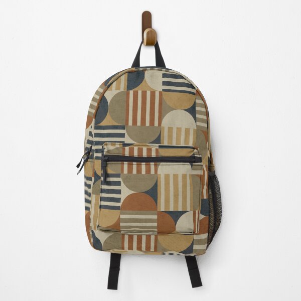 Item preview, Retro Geometric Shapes Pattern – Earthy 70s Stripes designed and sold by Brianaidesigns.