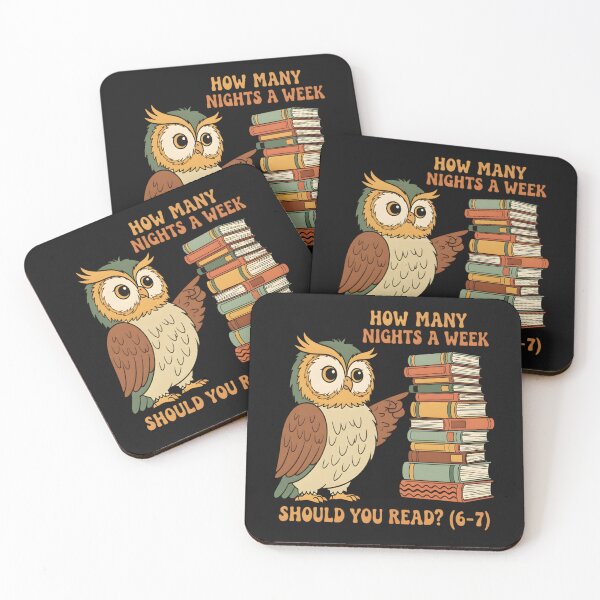 Item preview, How Many Nights a Week Should You Be Reading? 6–7 – Funny Book Meme designed and sold by MeziahCallez.