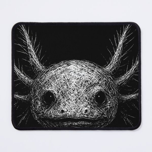 Item preview, Axolotl Scratch Art  – Cute Dark Amphibian designed and sold by Mortisigil.
